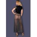 Black side split Dress